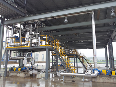 尼加拉瓜拉馬爾油料分配廠項(xiàng)目橇裝裝車(chē)帶平臺(tái)頂?shù)籽b一體橇